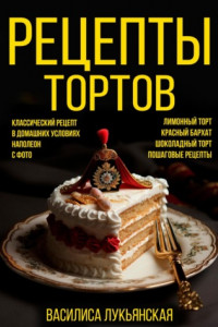 Книга Рецепты тортов. Классический рецепт в домашних условиях с фото. Наполеон. Лимонный торт. Красный бархат. Шоколадный торт. Пошаговые рецепты