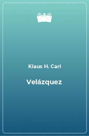 Книга Velázquez