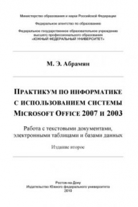 Книга Практикум по информатике с использованием системы Microsoft Office 2007 и 2003. Работа с текстовыми документами, электронными таблицами и базами данных