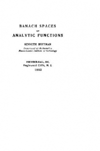 Книга Банаховы пространства аналитических функций
