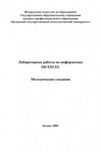 Книга Лабораторные работы по информатике. MS Excel (90,00 руб.)