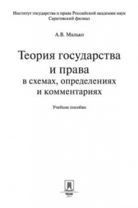 Книга Теория государства и права в схемах, определениях и комментариях. Учебное пособие