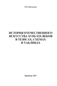 Книга ИСТОРИЯ ОТЕЧЕСТВЕННОГО ИСКУССТВА XVIII-XIX ВЕКОВ В ТЕЗИСАХ, СХЕМАХ И ТАБЛИЦАХ