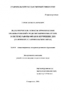 Книга Педагогические аспекты профилактики правонарушений несовершеннолетних в системе ОВД(Диссертация)