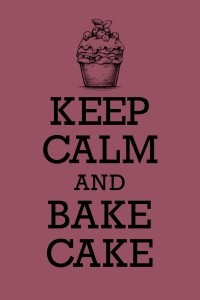 Книга Книга для записи рецептов. KEEP CALM and BAKE CAKE