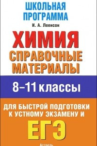 Книга Химия. 8-11 классы. Справочные материалы