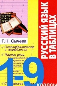 Книга Русский язык в таблицах. 1-9 классы