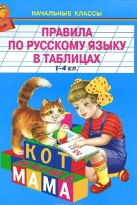 Книга Правила по русскому языку в таблицах. 1-4 классы