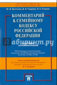 Книга Комментарий к Семейному кодексу Российской Федерации. Постатейный научно-практический