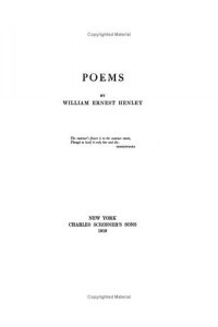 Книга Poems by William Ernest Henley