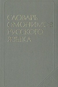 Книга Словарь омонимов русского языка