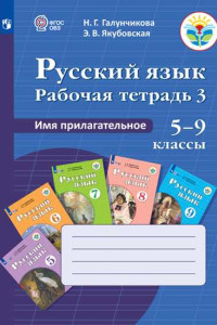 Книга Галунчикова. Р/т №3 по русскому языку. Имя прилагат. 5-9 кл.