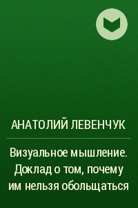 Книга Визуальное мышление. Доклад о том, почему им нельзя обольщаться