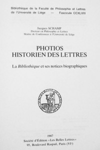 Книга Photios historien des Lettres. La 'Bibliotheque' et ses notices biographiques