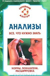 Анализы. Все, что нужно знать. Нормы, показатели, расшифровка