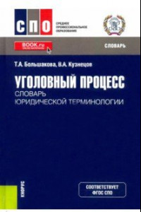 Книга Уголовный процесс. Словарь юридической терминологии