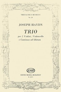 Книга Joseph Haydn: Trio per 2 violini, violoncello e continuo ad libitum