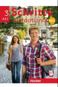 Книга Schritte international Neu 3. A2.1.  Kursbuch und Arbeitsbuch (+CD zum AB)