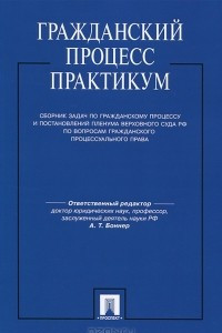 Книга Гражданский процесс. Практикум. Сборник задач по гражданскому процессу и Пленума Верховного Суда РФ по вопросам гражданского процессуального права