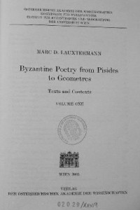 Книга Byzantine Poetry from Pisides to Geometres.  Vol. I