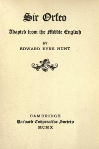 Книга Sir Orfeo