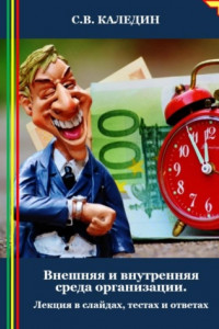 Книга Внешняя и внутренняя среда организации. Лекция в слайдах, тестах и ответах